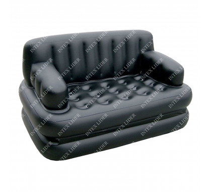 75054 Надувной диван-трансформер Double 5-in-1 Multifunctional Couch 188х152х64 см (черный) без насоса